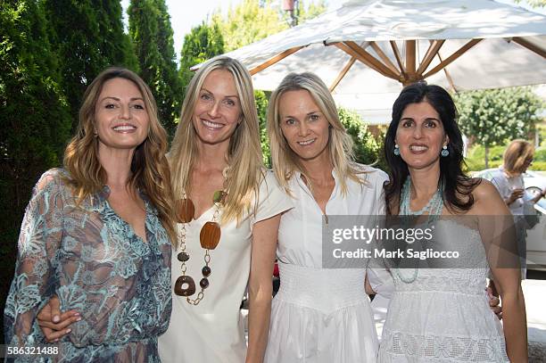 Stacey Pashcow, Christine Mack, Lise Evans and Annabelle Murphy attend the DELGATTO Luncheon to Celebrate Partnership with the Dubin Breast Center of...