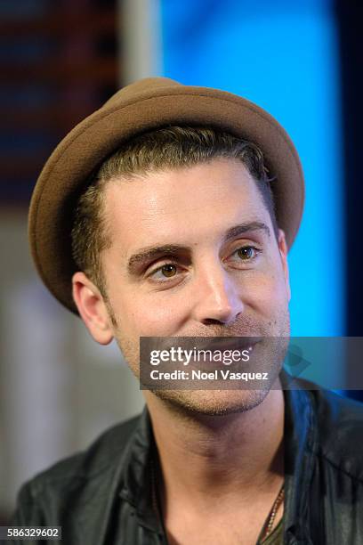 Nick Fradiani visits "Extra" at Universal Studios Hollywood on August 5, 2016 in Universal City, California.