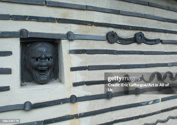 The wall surrounding koto-in temple in the daitoku-ji temple complex, kansai region, kyoto, Japan on May 25, 2016 in Kyoto, Japan.