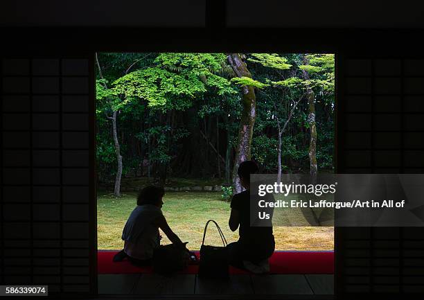 Garden in koto-in zen buddhist temple in daitoku-ji, kansai region, kyoto, Japan on May 26, 2016 in Kyoto, Japan.