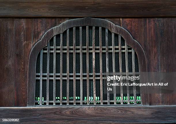 Window in a daitoku-ji temple, kansai region, kyoto, Japan on May 26, 2016 in Kyoto, Japan.