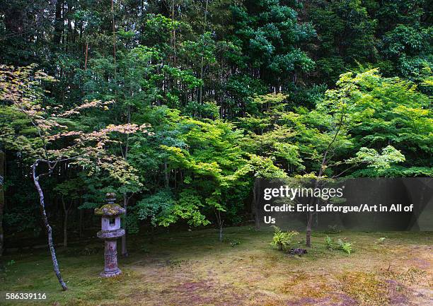 Lantern in koto-in zen buddhist temple in daitoku-ji, kansai region, kyoto, Japan on May 26, 2016 in Kyoto, Japan.