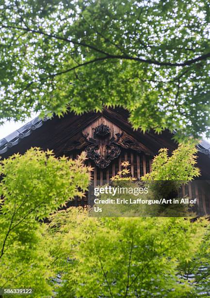 Garden in koto-in zen buddhist temple in daitoku-ji, kansai region, kyoto, Japan on May 26, 2016 in Kyoto, Japan.