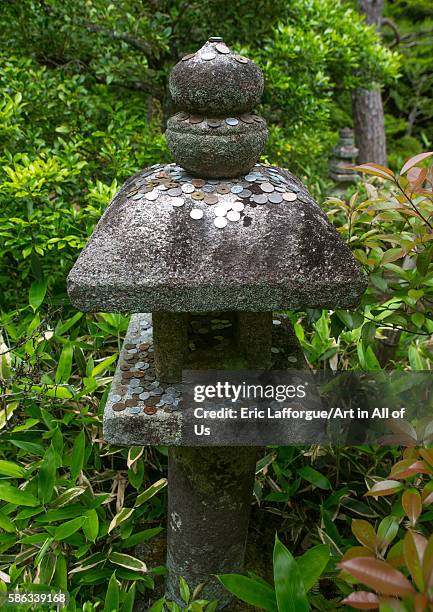 Lantern in koto-in zen buddhist temple in daitoku-ji, kansai region, kyoto, Japan on May 26, 2016 in Kyoto, Japan.