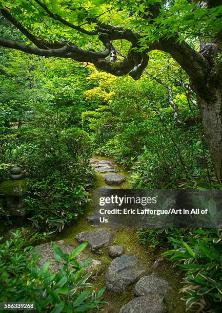 Garden in koto-in zen buddhist temple in daitoku-ji, kansai region, kyoto, Japan on May 26, 2016 in Kyoto, Japan.