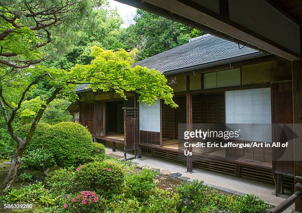 Garden in koto-in zen buddhist temple in daitoku-ji, kansai region, kyoto, Japan on May 26, 2016 in Kyoto, Japan.
