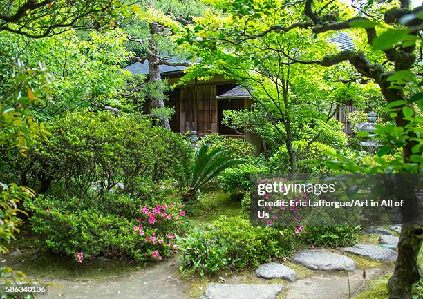 Garden in koto-in zen buddhist temple in daitoku-ji, kansai region, kyoto, Japan on May 26, 2016 in Kyoto, Japan.