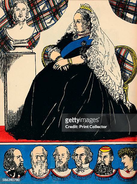 Victoria, Queen of Great Britain and Ireland from 1837, . The busts represent prominent personalities from Victoria's reign: Albert, Prince Consort ;...