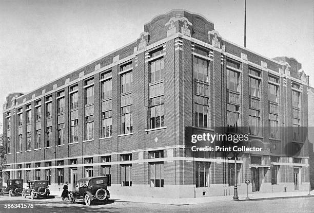 General view, office building of the South Bend Tribune, South Bend, Indiana, 1922. From The Architectural Forum Volume XXXVII. [Rogers and Manson,...