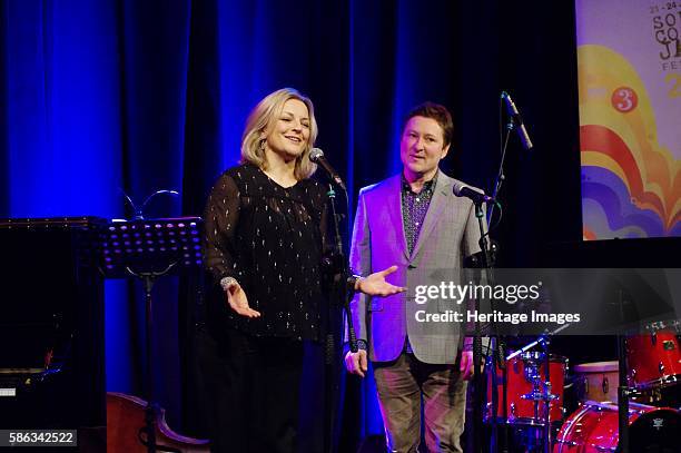 Claire Martin and Julian Nicholas, Ropetackle Arts Centre, Shoreham, West Sussex, January 2016. Artist Brian O'Connor.