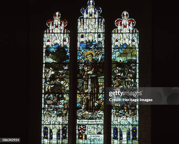 Gilbert White Memorial Window, Selborne Church, Hampshire, 20th century. Commemorating the death of writer and novelist Gilbert White. The window...