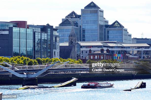 financial district (dublin) - dublin ireland stock pictures, royalty-free photos & images