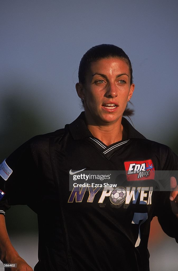 Sarah Waylen A close up of Sara Whalen of the New York Power as she looks on from ...