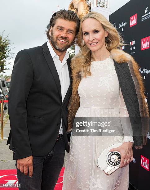 Gunnar Henke and Anne Meyer-Minnemann, chief editor of Gala, during the anniversary event '55 Jahre Pony Club Kampen' presented by Gala magazine on...