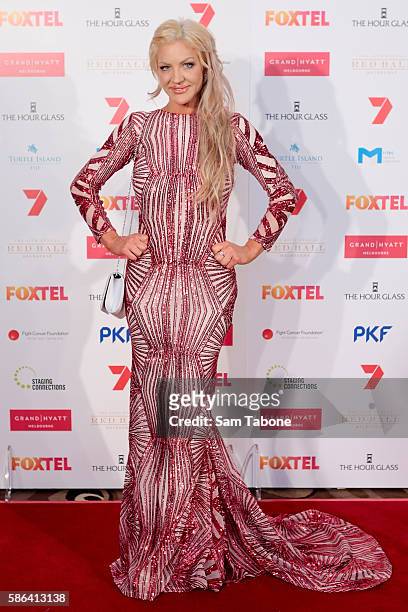 Brynne Edelsten Attends the 24th Anniversary Red ball on August 6, 2016 in Melbourne, Australia.
