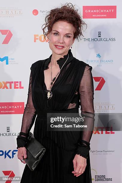 Sigrid Thornton Attends the 24th Anniversary Red ball on August 6, 2016 in Melbourne, Australia.
