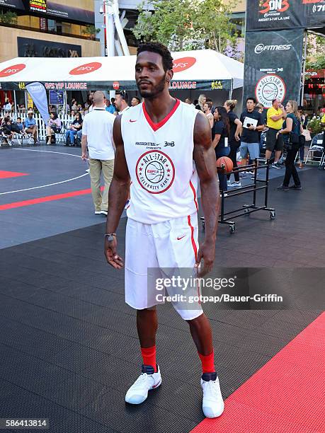 Kareem Rush is seen attending the 8th Annual Nike Basketball 3ON3 Tournament at Microsoft Square on August 05, 2016 in Los Angeles, California.