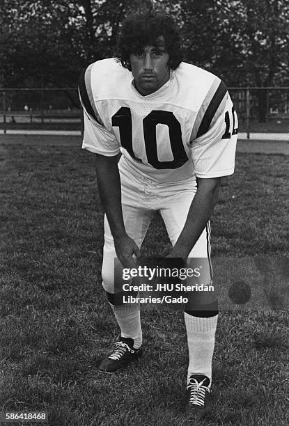Johns Hopkins University football player Rick Kramer, 1970. .