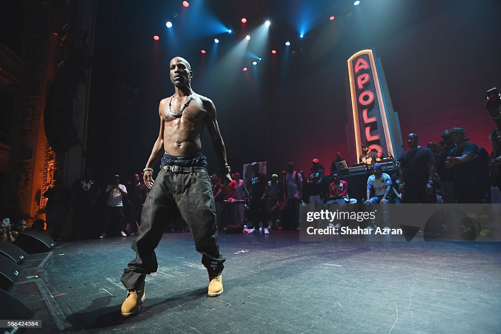 Dmx Rapper Walking Rapper DMX performs live on stage at The Apollo Theater on August 5 ...