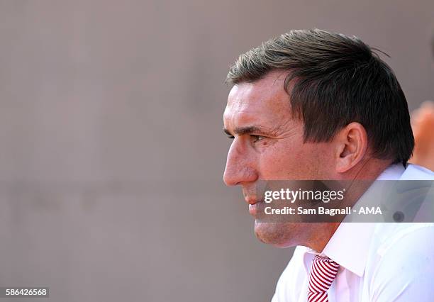 Alan Stubbs manager / head coach of Rotherham United during the Sky Bet Championship match between Rotherham United v Wolverhampton Wanderers at The...