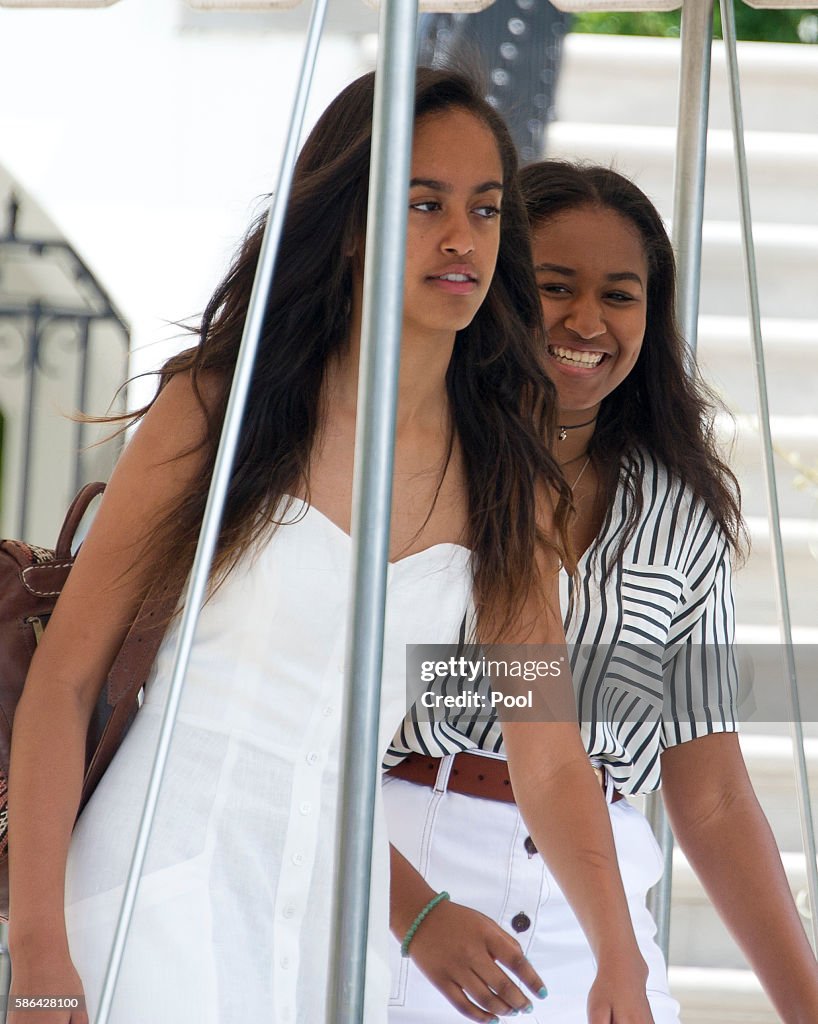 First Family Departs for Martha's Vineyard