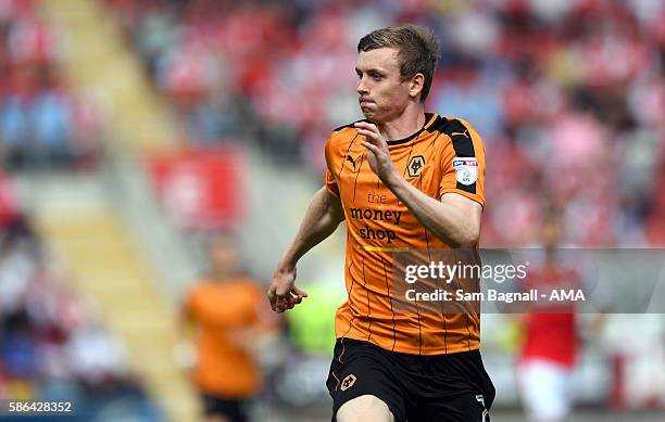 Jon Dadi Bodvarsson of Wolverhampton Wanderers during the Sky Bet Championship match between Rotherham United v Wolverhampton Wanderers at The New...