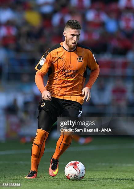 Matt Doherty of Wolverhampton Wanderers during the Sky Bet Championship match between Rotherham United v Wolverhampton Wanderers at The New York...