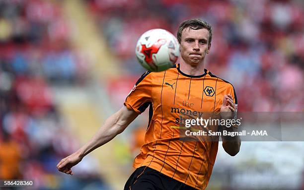 Jon Dadi Bodvarsson of Wolverhampton Wanderers during the Sky Bet Championship match between Rotherham United v Wolverhampton Wanderers at The New...