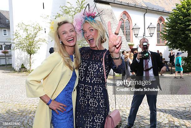 Princess Vanessa zu Sayn-Wittgenstein and her sister Prinzessin Lilly zu Sayn-Wittgenstein-Berleburg during the wedding of Prince Maximilian zu...