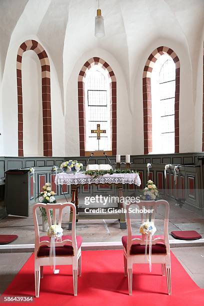 General view during the wedding of Prince Maximilian zu Sayn-Wittgenstein-Berleburg and Franziska Balzer on August 6, 2016 in Bad Laasphe, Germany.