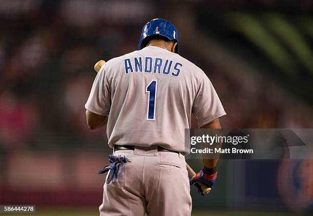 Texas Rangers Andrus Texas Ranger Uniform Photos and Premium High Res Pictures - Getty Images