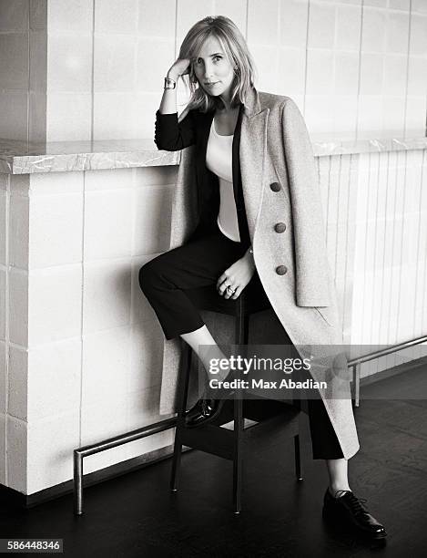 Nicola Rose; Hair: Tony Collins; Make-up: Liz Pugh; Nails: Toni Jade. Cashmere Coat by Celine. Wool and silk jacket by Saint Laurent by Hedi Slimane....