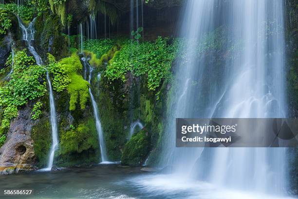 falls of green - isogawyi stock pictures, royalty-free photos & images