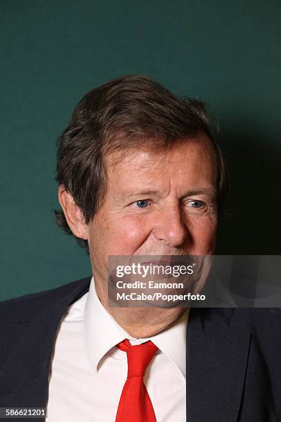 English playwright, screenwriter and theatre and film director, Sir David Hare, 4th October 2014.