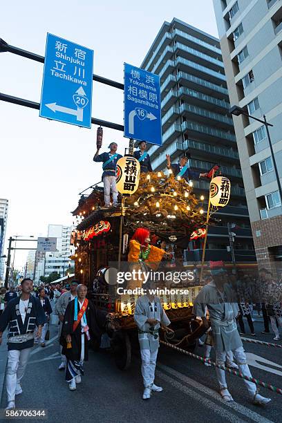 hachioji summer festival in tokyo, japan - hachioji stock pictures, royalty-free photos & images