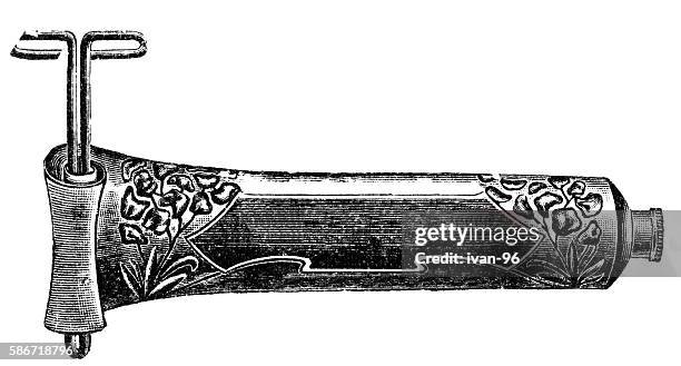 stockillustraties, clipart, cartoons en iconen met tube - paint tube