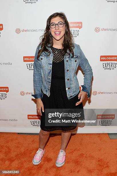 Actress Mayim Bialik attends the #BlogHer16 Experts Among Us Conference at JW Marriott Los Angeles at L.A. LIVE on August 5, 2016 in Los Angeles,...