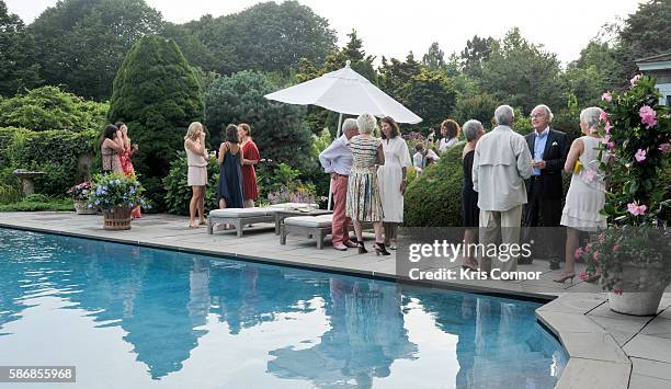 Guests enjoy a cocktail party introducing Friends of Quinn, Understood & The National Center for Learning Disabilities partnership at Grey Gardens on...