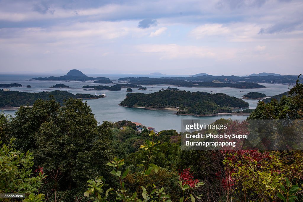Unzen Amakusa national park viewpoint in kyushu japan