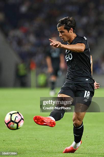 Porto's Portuguese midfielder João Carlos Teixeira in action during the Official Presentation of the FC Porto Team 2016/17 match between FC Porto and...
