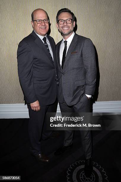 President of NBC Universal Cable Entertainment Jeff Wachtel and actor Christian Slater attends the 32nd annual Television Critics Association Awards...