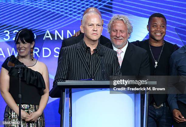 Writer/producer/director Ryan Murphy accepts the award for 'Program of the Year' for "The People v. O.J. Simpson: American Crime Story" onstage at...