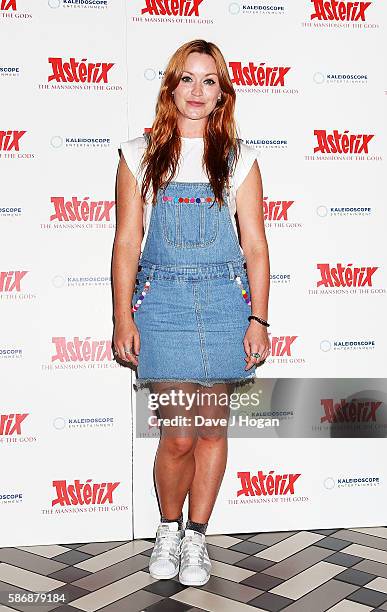 Arielle Free attends the gala screening of "Asterix: The Mansions of the Gods" at Picturehouse Central on August 7, 2016 in London, England.