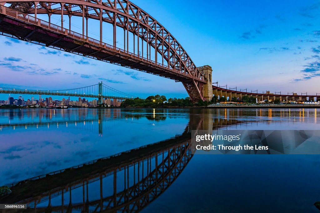 Hell Gate Bridge during Dawn