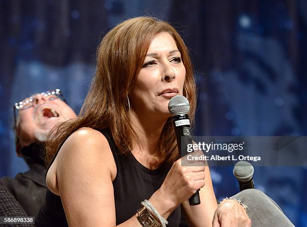 Actress Marina Sirtis on day 4 of Creation Entertainment's Official Star Trek 50th Anniversary Convention at the Rio Hotel & Casino on August 6, 2016...