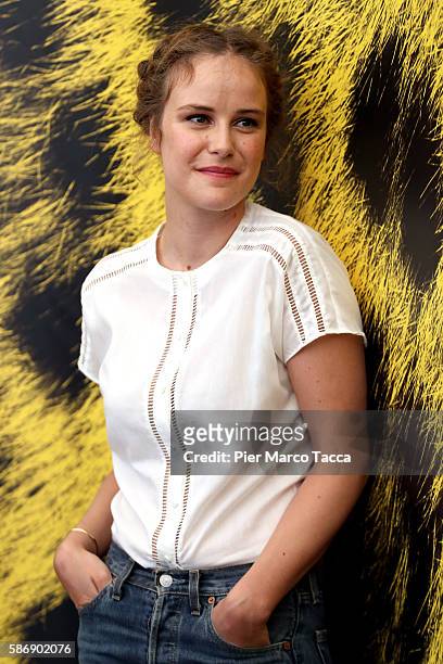Carla Juri attends 'Paula' photocall during the 69th Locarno Film Festival on August 7, 2016 in Locarno, Switzerland.