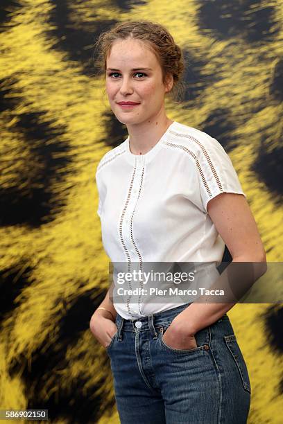 Carla Juri attends 'Paula' photocall during the 69th Locarno Film Festival on August 7, 2016 in Locarno, Switzerland.