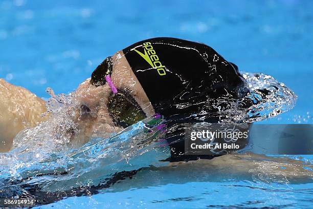 Lauren Boyle of New Zealand competes in the Women's 400m Freestyle heat on Day 2 of the Rio 2016 Olympic Games at the Olympic Aquatics Stadium on...