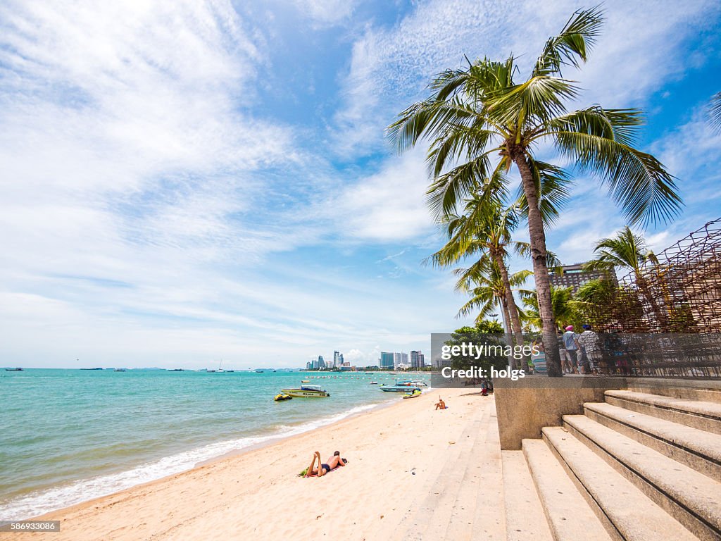 Spiaggia di Pattaya in Tailandia