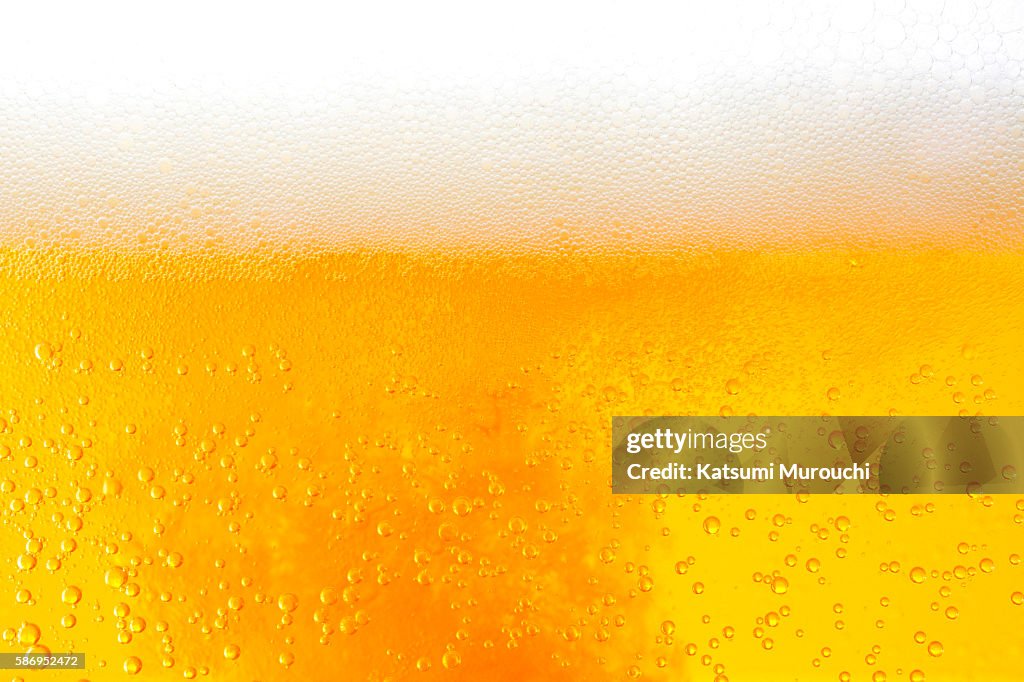 Beer close-up background
